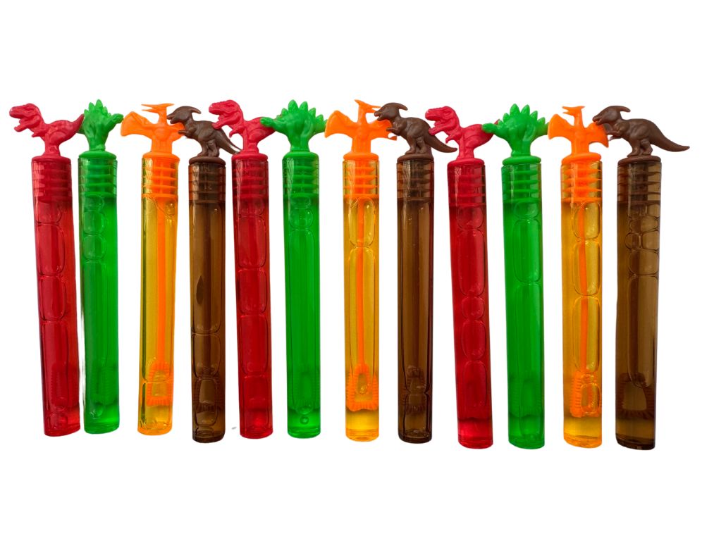 12 Pack Dinosaur Bubble Tubes