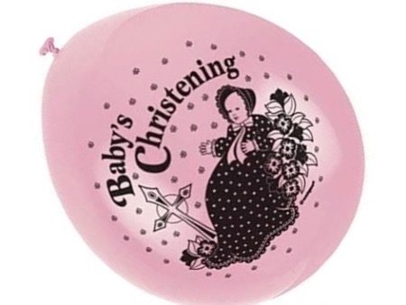 Baby Pink Christening Balloon