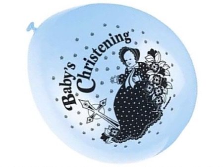 Baby Blue Christening Balloon
