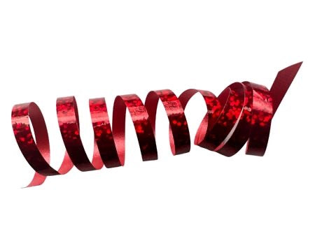 Length Holographic Red Curling Ribbon