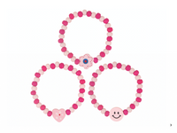 Pink Wooden Bead Bracelet