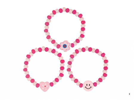 Pink Wooden Bead Bracelet