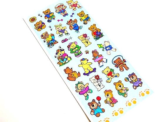 Teddy Bears Sticker Sheet