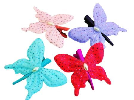 Sparkly Butterfly Hair Clip