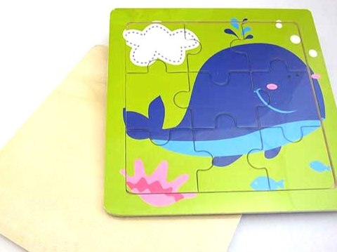 Wooden Whale Jigsaw