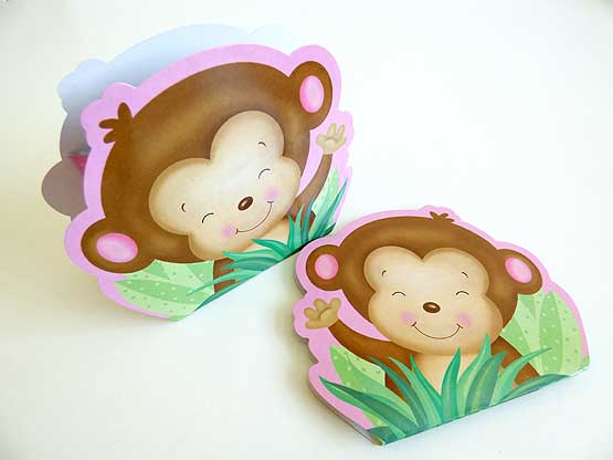 Pink Monkey Favour Box