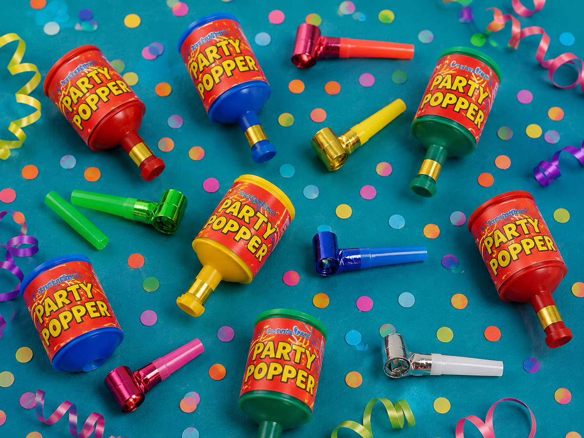 Party Poppers & Noise Makers