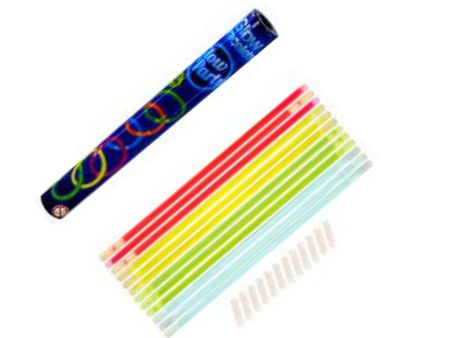 12 Glow Sticks with Connector