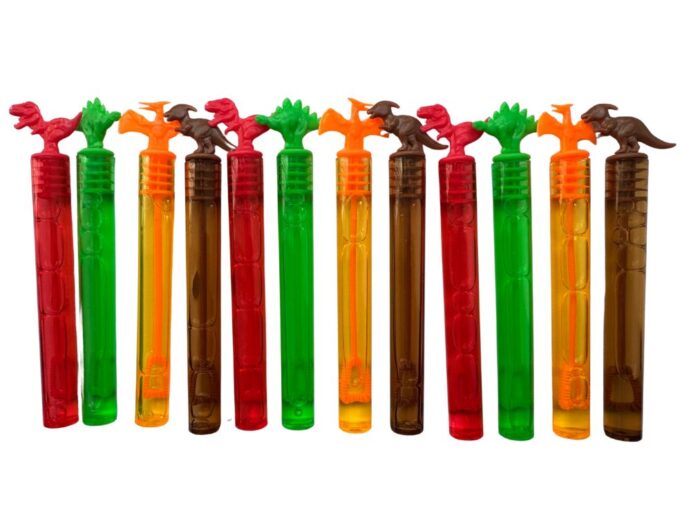 12 Pack Dinosaur Bubble Tubes