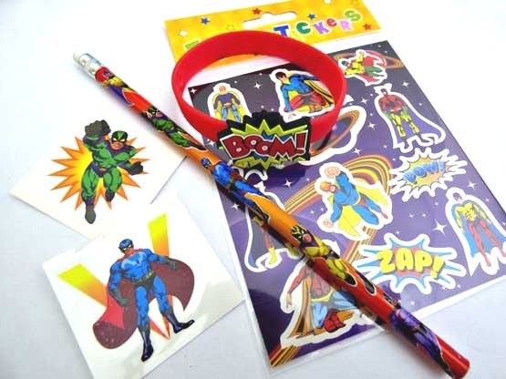 Super Hero Wristband Party Bag