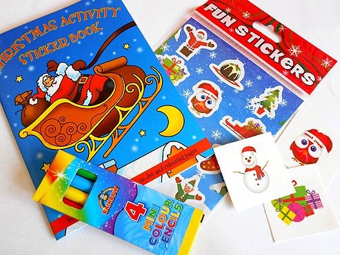 Christmas Sticker Party Bag