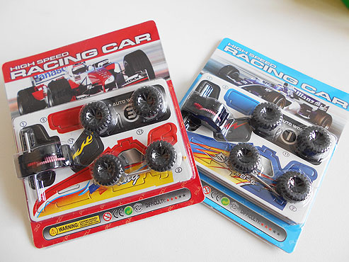 Build Your Own Racing Cars Party Bag