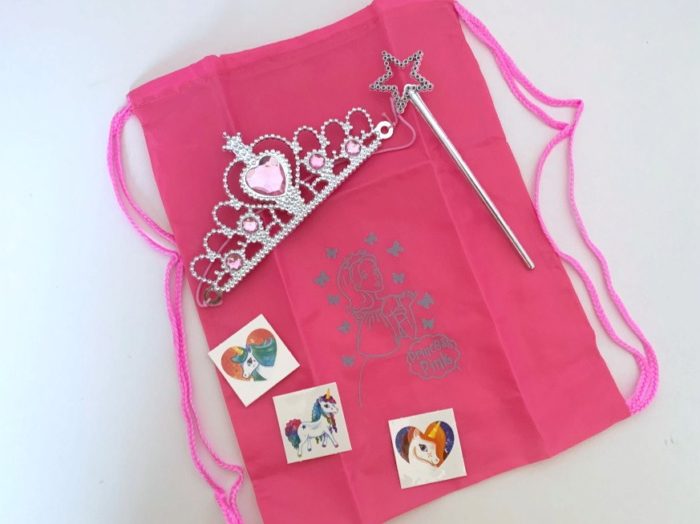 Filled Pink Princess Drawstring Party Bag__