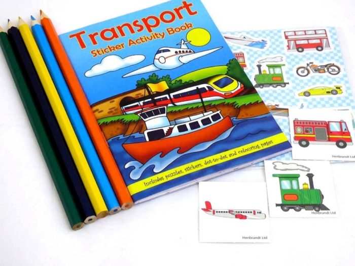 Transport Sticker Party Bag