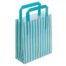 Turquoise Stripe Recyclable Carry Bag