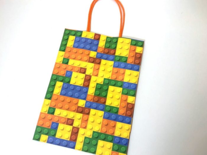 Bricks Paper Bag wt handles(16x22x9)