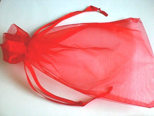 Red Organza Bag