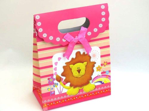 Lucy Lion Gift Bag with Velcro Closure