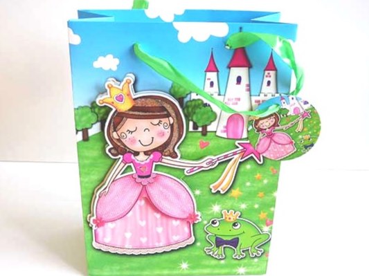 Large 3D Sparkly Princess Gift Bag