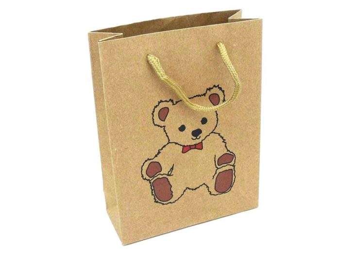Teddy Bear Kraft Gift Bag