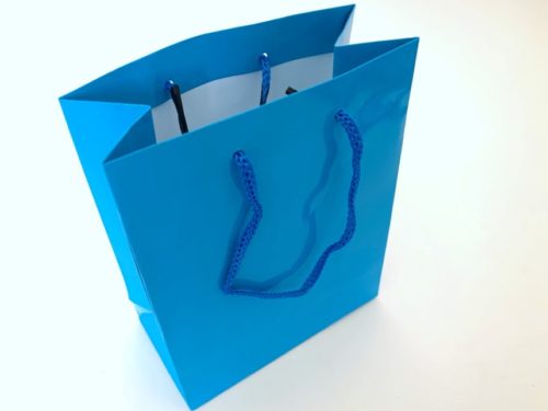 Medium Gloss Turquoise Gift Bag