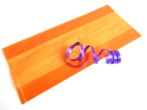 Clear Orange Cellophane Bag