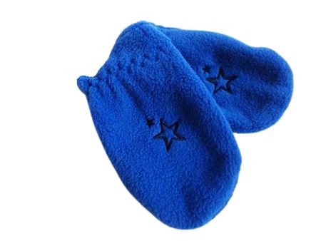 Blue Fleece Mittens