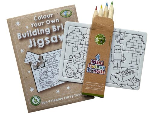 Building Bricks Colouring Eco Party Bag