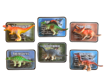 Dinosaur with info card