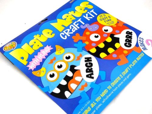 Easy Craft Kit - Plate Mates - MONSTERS