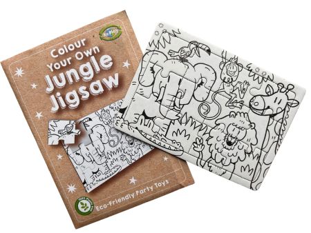 Eco Colour-in Jungle Jigsaw