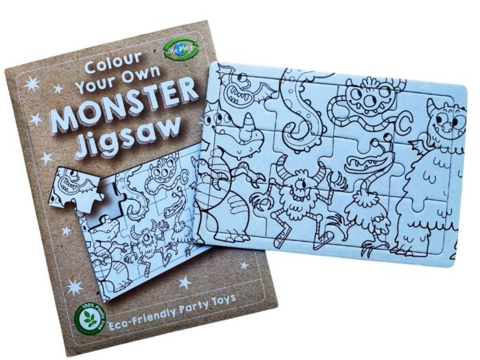 Colour-in Monster Jigsaw