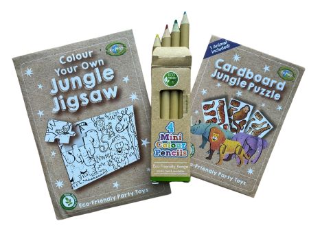 Jungle Eco Colouring Party Bag