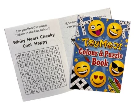 Emoji Colour & Puzzle book