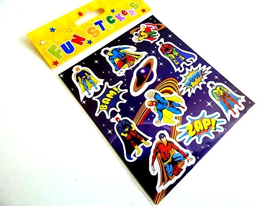 Super Hero Sticker Sheet