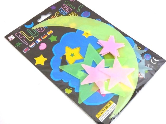 Coloured Glow in the Dark Stars and Planets