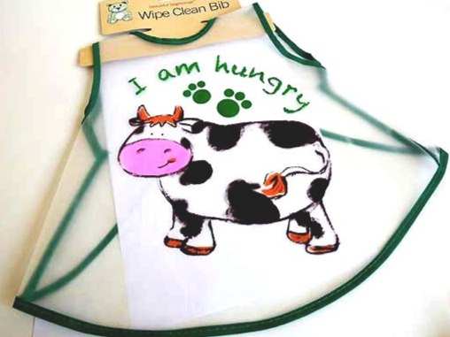 Wipe Clean Cow Bib