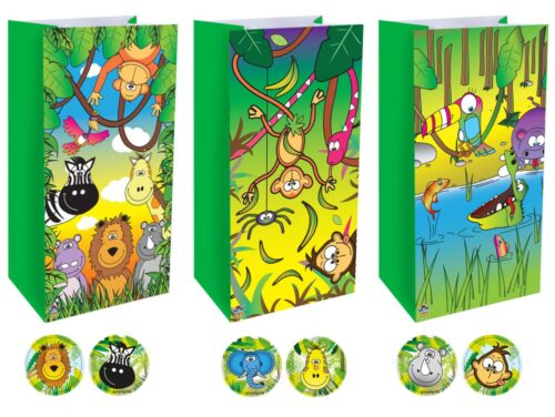 Jungle Party Bag & Sticker