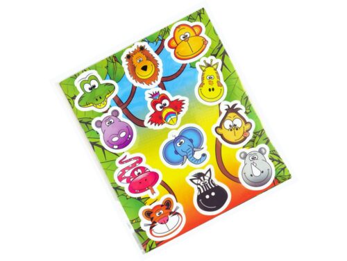 Jungle Zoo Animal Sticker Sheet