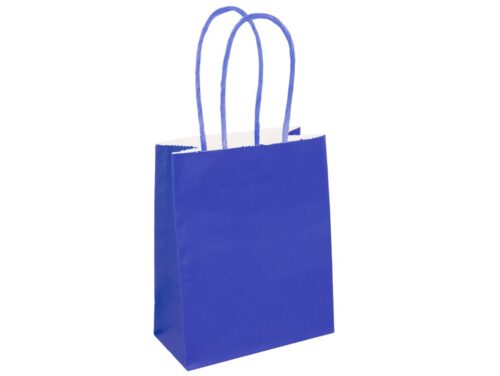 Mini Blue Paper Party Bag