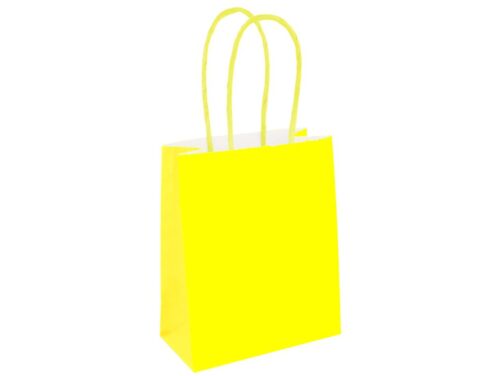 Mini Yellow Paper Party Bag