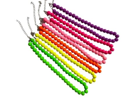 Neon Beaded Necklace