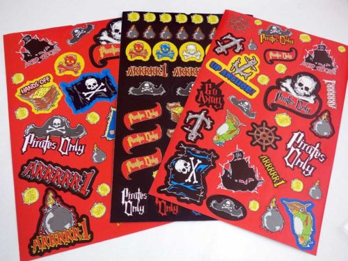 Large Pirate Sticker Sheet