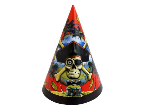 Pirate Cone Party Hat
