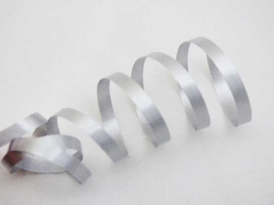 Length Silver Grey Curling Ribbon