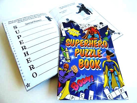 Super Hero Puzzle Book