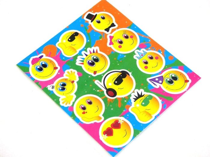 Smiley Sticker Sheet