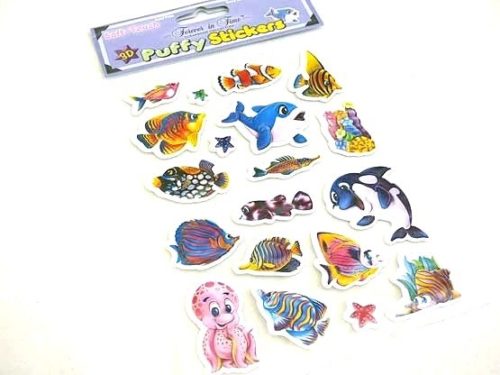 Large Sealife Puffy Sticker Sheet