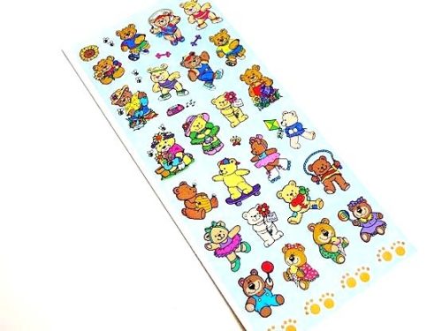 Teddy Bears Sticker Sheet