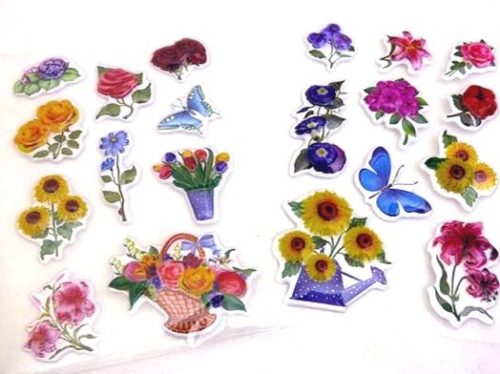 Crystal Flower Stickers